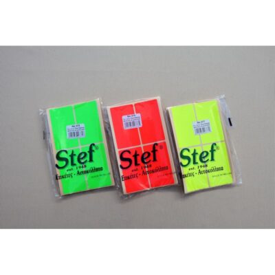 ΕΤΙΚΕΤΕΣ ΑΥΤΟΚΟΛΛΗΤΕΣ Νο396 104Χ80mm ΚΟΚΚΙΝΟ FLUO STEF LABELS