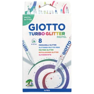 ΜΑΡΚΑΔΟΡΟΙ GIOTTO TURBO GLITTER PASTEL (8 τμχ) (426300)