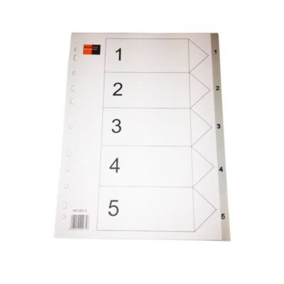 ΔΙΑΧΩΡΙΣΤΙΚΑ ΠΛΑΣΤΙΚΑ ΑΡΙΘΜΩΝ 1-5  DURABLE