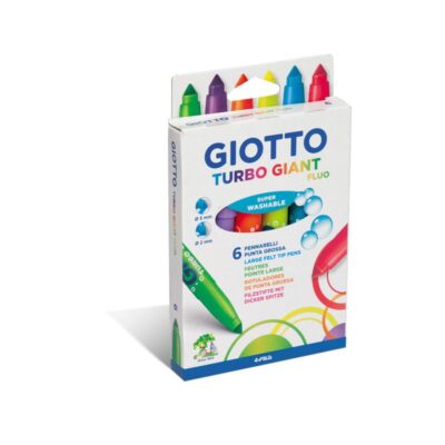 ΜΑΡΚΑΔΟΡΟΙ GIOTTO TURBO GIANT PASTEL (6 τμχ)