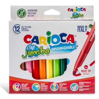 ΜΑΡΚΑΔΟΡΟΙ CARIOCA JUMBO (12 τμχ) (40569)