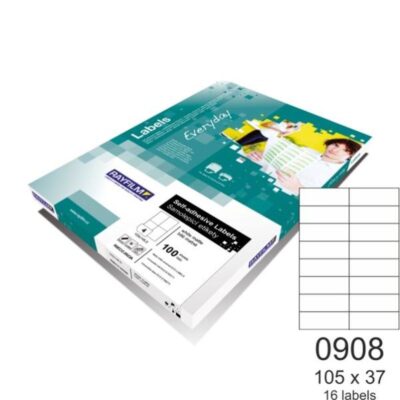 ΕΤΙΚΕΤΕΣ RAYFILM 105 Χ 37 (16 τμχ) 100 φ. (R0100.0908A)