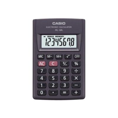ΑΡΙΘΜΟΜΗΧΑΝΗ CASIO HL-4A 8 ΨΗΦΙΑ 8.7X5.6X1cm (ΜΠΑΤΑΡΙΑΣ)