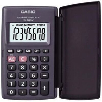 ΑΡΙΘΜΟΜΗΧΑΝΗ CASIO HL-820LV 8 ΨΗΦΙΑ 10.4X6.25X1cm (ΜΠΑΤΑΡΙΑΣ)