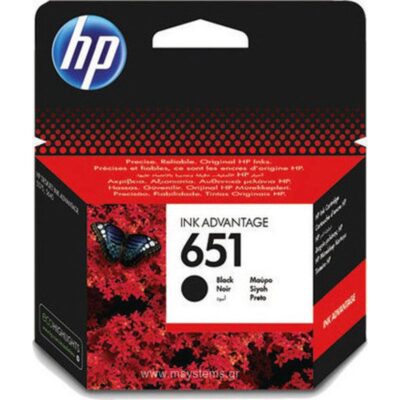 ΜΕΛΑΝΙ HP 651 BLACK (C2P10AE)
