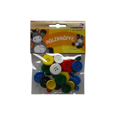ΚΟΥΜΠΙΑ ΞΥΛΙΝΑ 22mm-18mm-7mm (30 τμχ) ΧΡΩΜΑΤΙΣΤΑ (10620002)