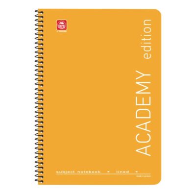 ΤΕΤΡΑΔΙΟ ΣΠΙΡΑΛ ACADEMY Α4 2 ΘΕΜ. ΚΙΤΡΙΝΟ