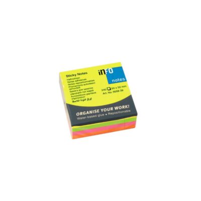 ΧΑΡΤΑΚΙΑ 50 Χ 50 INFO MINI BRILLIANT 4 ΧΡΩΜΑΤΑ 240 φύλλα (5658-39)