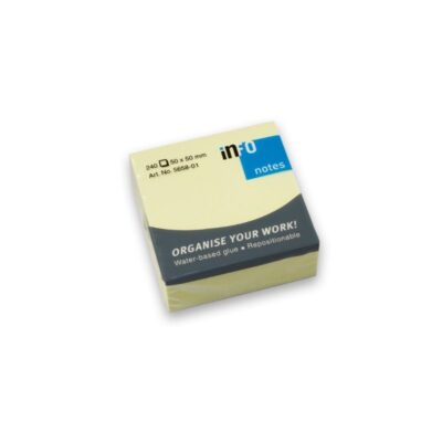 ΧΑΡΤΑΚΙΑ 50 Χ 50 INFO MINI ΚΙΤΡΙΝΟΣ 240 φύλλα (5658-01)
