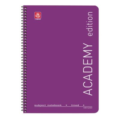 ΤΕΤΡΑΔΙΟ ΣΠΙΡΑΛ ACADEMY 17Χ25 1 ΘΕΜ. ΜΩΒ