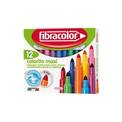 ΜΑΡΚΑΔΟΡΟΙ FIBRACOLOR COLORITO MAXI 6mm (12 τμχ) (10630SW012SC)