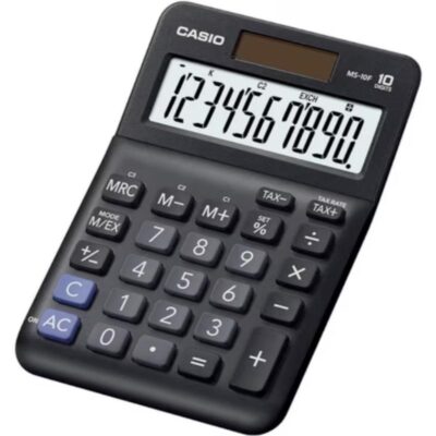 ΑΡΙΘΜΟΜΗΧΑΝΗ CASIO MS-10F 10 ΨΗΦΙΩΝ (ΗΛΙΟΥ/ΜΠΑΤΑΡΙΑΣ)