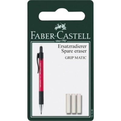 ΑΝΤΑΛΛΑΚΤΙΚΟ ΓΟΜΑ FABER-CASTELL 131595 (3 τμχ) - GRIPMATIC