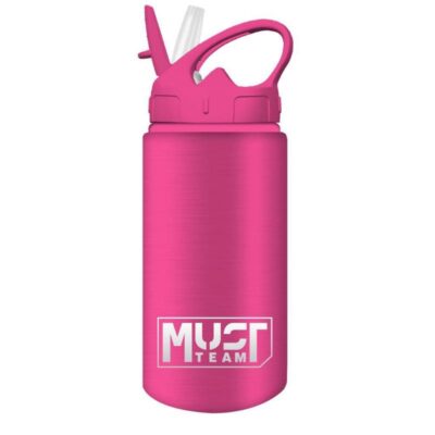 ΠΑΓΟΥΡΙ MUST TEAM ΑΛΟΥΜΙΝΙΟΥ 500ml ΜΕ ΚΑΛΑΜΑΚΙ 7 X 21.5cm ΦΟΥΞΙΑ (586451)