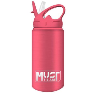 ΠΑΓΟΥΡΙ MUST TEAM ΑΛΟΥΜΙΝΙΟΥ 500ml ΜΕ ΚΑΛΑΜΑΚΙ 7 X 21.5cm ΡΟΖ (586451)