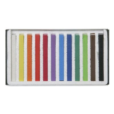 HARD PASTEL CRETACOLOR 12 ΧΡΩΜΑΤΩΝ (7 Χ 7Μ, ΜΗΚΟΣ 72ΜΜ) ΣΕ ΧΑΡΤΙΝΟ ΚΟΥΤΙ