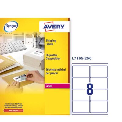 ΕΤΙΚΕΤΕΣ AVERY ΛΕΥΚΕΣ LASER 99.1X67.7 8 ΦΥΛΛΟ ΠΑΚΕΤΟ 250 ΦΥΛΛΩΝ