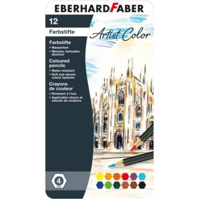 ΞΥΛΟΜΠΟΓΙΕΣ EBERHARD POLYCOLOR 4ΜΜ ΣΕΤ 12 ΧΡΩΜΑΤΩΝ ΣΕ ΜΕΤΑΛΛΙΚΗ ΚΑΣΕΤΙΝΑ