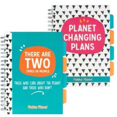 ΤΕΤΡΑΔΙΟ PUKKA ΔΙΠΛΟ ΣΠΙΡΑΛ B5 PLANET PROJECT BOOK ΜΕ ΤΡΥΠΕΣ ΚΑΙ ΛΑΣΤΙΧΟ 4Θ.