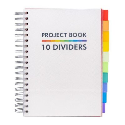 ΤΕΤΡΑΔΙΟ PUKKA ΔΙΠΛΟ ΣΠΙΡΑΛ B5 PROJECT BOOK ΜΕ 10 ΧΡΩΜ. ΔΙΑΧΩΡΙΣΤΙΚΑ, 400ΣΕΛ.
